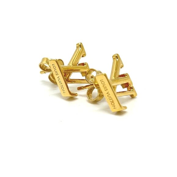 LOUIS VUITTON M00610 LV Iconic Dorelle Accessories Pierce Metal Gold - Picture 4 of 5